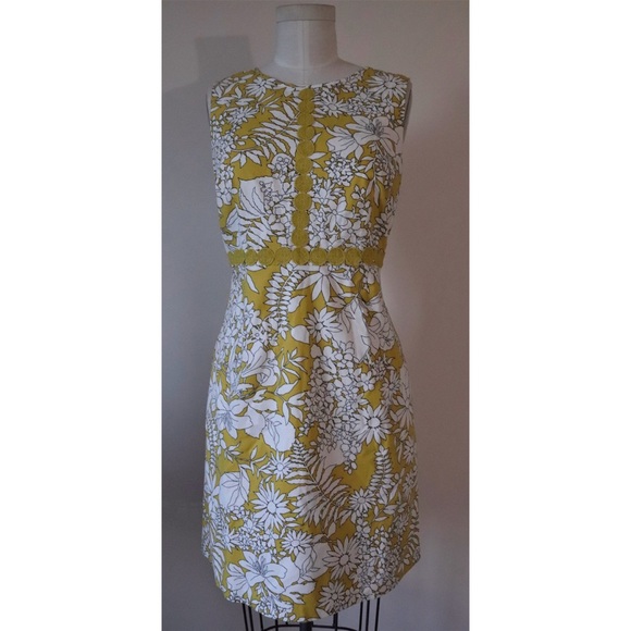 Boden Dresses & Skirts - 🆕 Boden retro yellow floral sheath dress, size 10